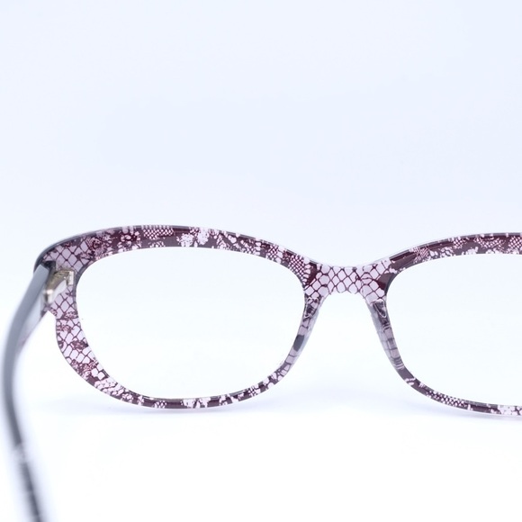 Valentino Black PurpleLace Cat Eye Full Rim Eyeglasses V2654 Excellent Condition - Picture 13 of 16